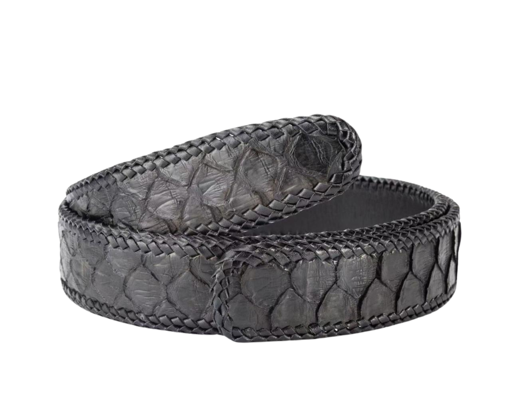 Python Skin Belt Without Buckle