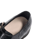 Brushed Crocodile Skin Double Monk Strap Shoes-alt5