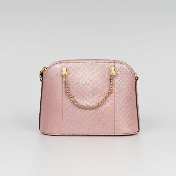 Snake Skin Square Handbag