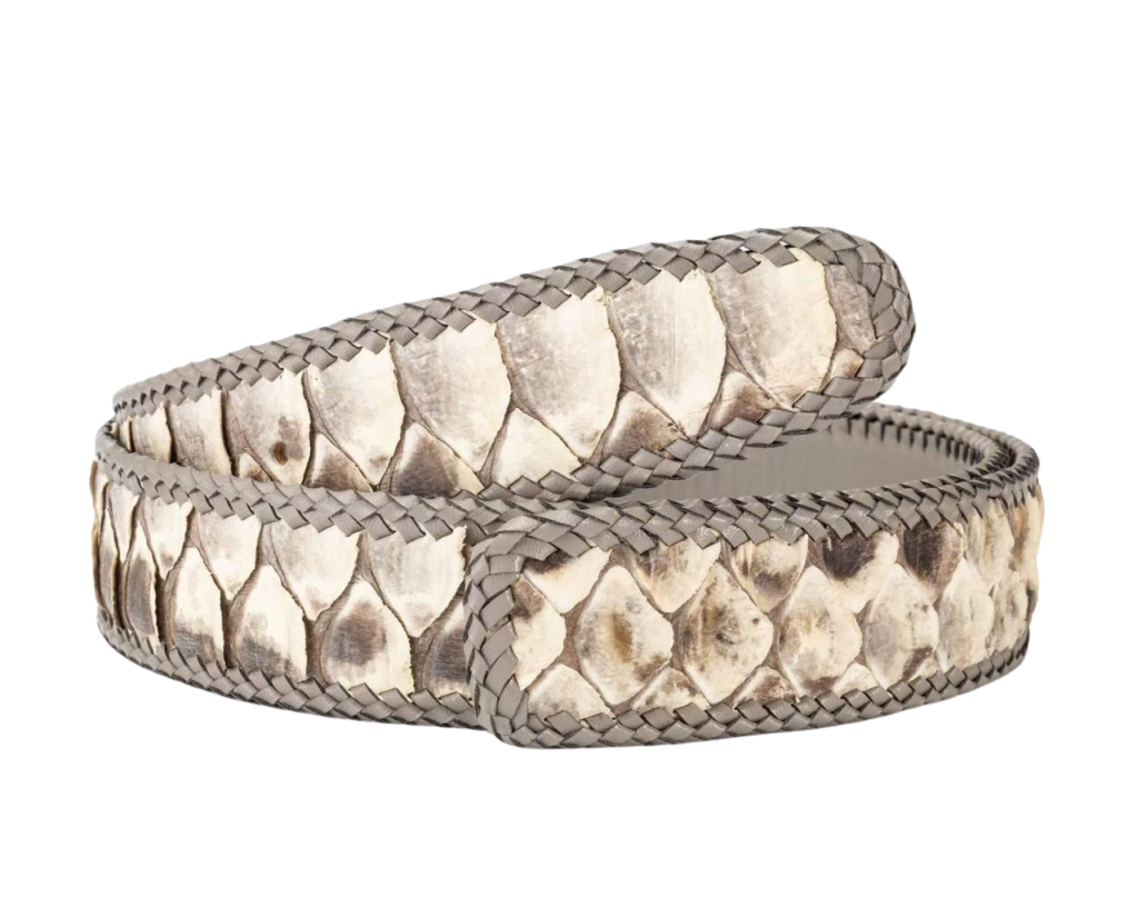 Python Skin Belt Without Buckle