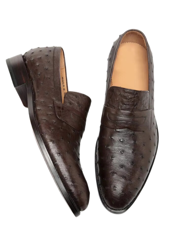 Ostrich Skin Dress Shoes