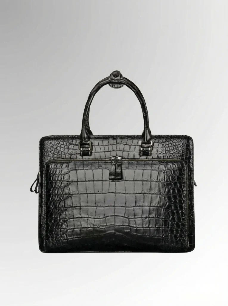Crocodile Skin Men’s Business Briefcase
