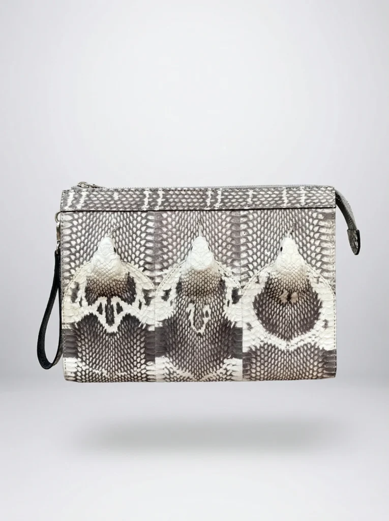 Cobra Snake Skin Clutch
