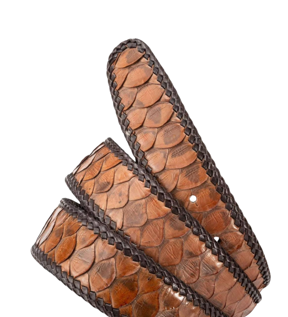 Python Skin Belt Without Buckle