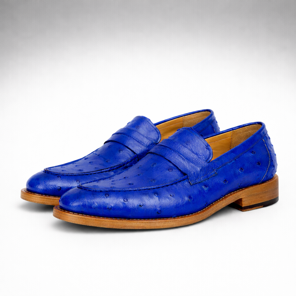 Ostrich Skin Loafers