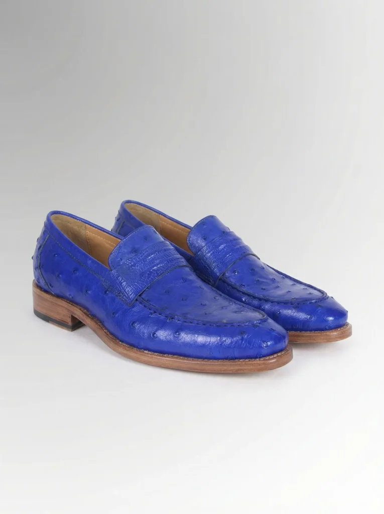Ostrich Skin Loafers