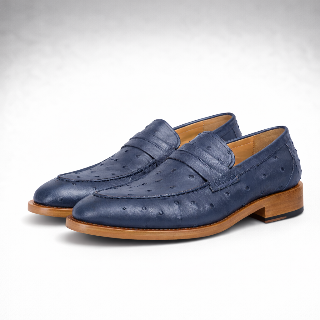 Ostrich Skin Loafers