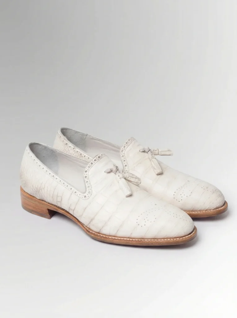 Alligator Skin Tassel Loafers