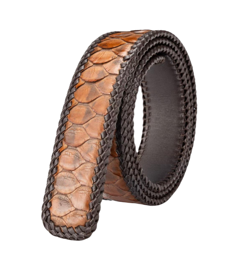 Python Skin Belt Without Buckle