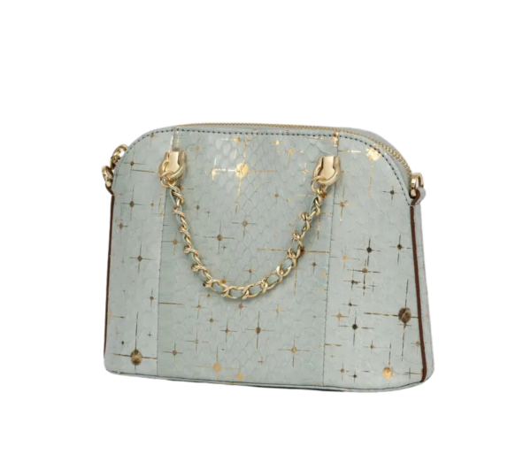 Snake Skin Square Handbag