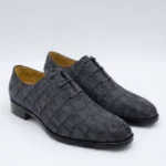 Alligator Skin Suede Oxford Shoes