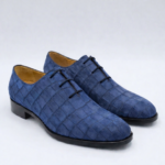Alligator Skin Suede Oxford Shoes