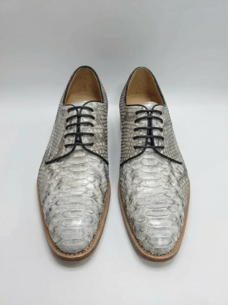 Python Snake Skin Lace-up Shoes
