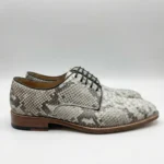 Python Snake Skin Lace-up Shoes