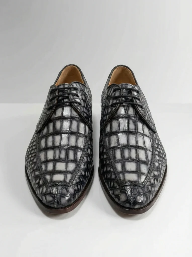 Hand-Painted Crocodile Oxford