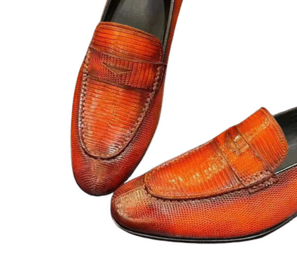 Colorful Lizard Skin Loafers