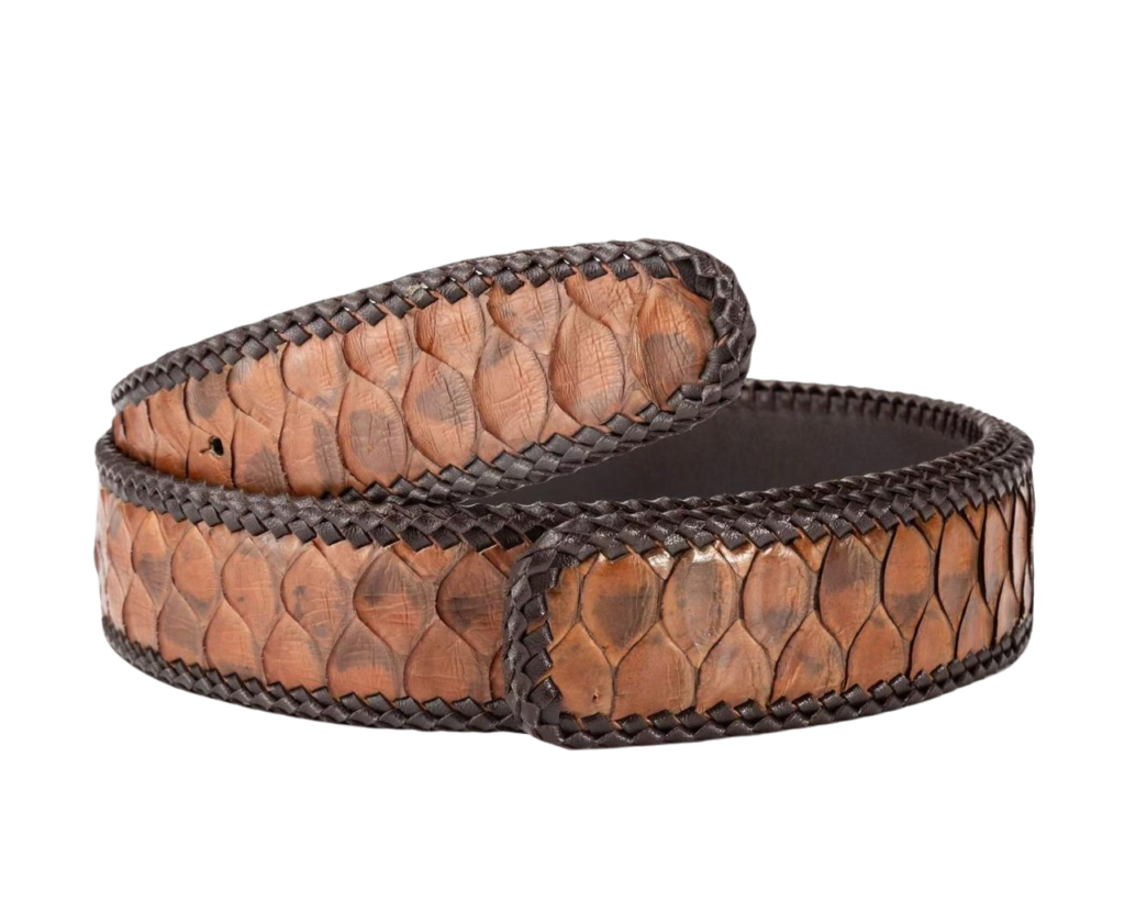 Python Skin Belt Without Buckle