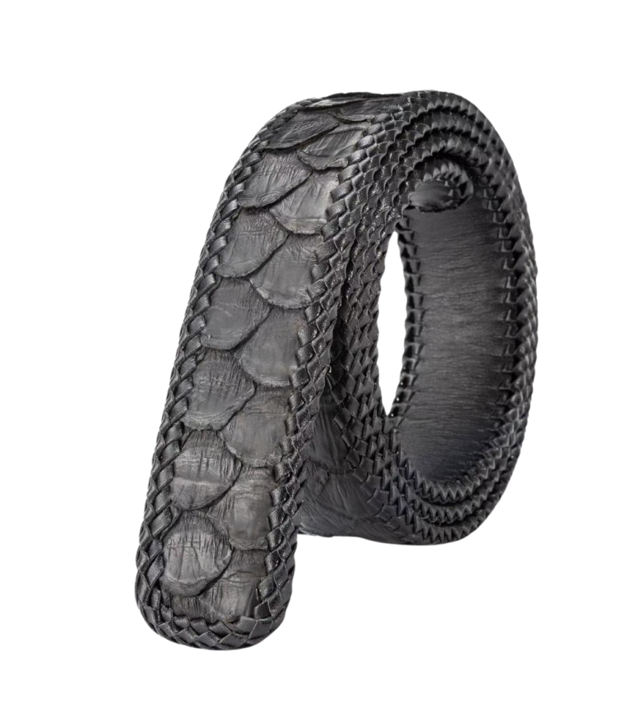 Python Skin Belt Without Buckle