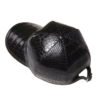 Black Baseball Cap Crocodile Belly Skin