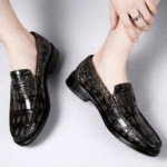 Alligator Skin Handpainted Loafers