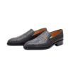 Black Stingray Skin Loafers