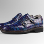 Brushed Alligator Skin Double Monk