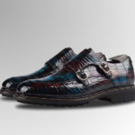 Brushed Alligator Skin Double Monk