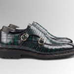 Brushed Alligator Skin Double Monk