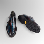 Brushed Alligator Skin Double Monk