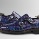 Brushed Alligator Skin Double Monk