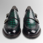 Brushed Alligator Skin Double Monk
