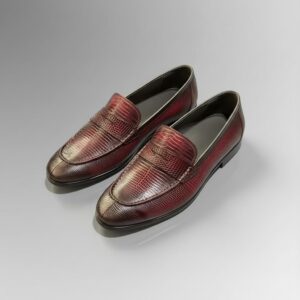 Colorful Lizard Skin Loafers