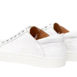 Crocodile Skin Flat Sneakers