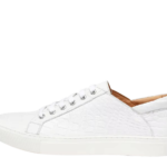 Crocodile Skin Flat Sneakers