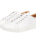 Crocodile Skin Flat Sneakers