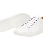 Crocodile Skin Flat Sneakers