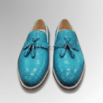 Lizard Skin Tassel Loafers