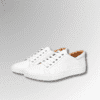 Crocodile Skin Flat Sneakers