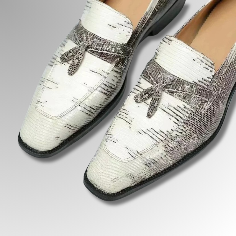 Lizard Skin Loafers With Tassels-alt6