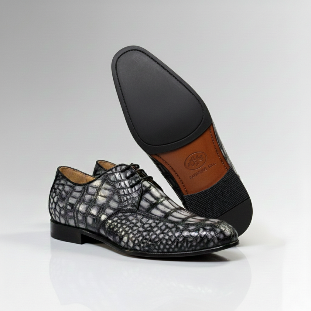 Hand-Painted Crocodile Oxford-alt2