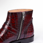 Luxury Hand-Painted Alligator Ankle Boots
