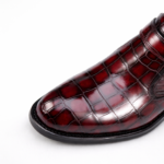 Luxury Hand-Painted Alligator Ankle Boots