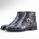 Luxury Hand-Painted Alligator Ankle Boots