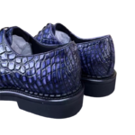 Hand-Painted Crocodile Skin Oxford Shoes