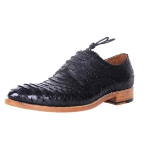 Python Skin Lace-up Shoes