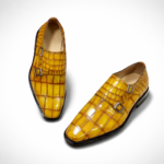 Luxury Alligator Leather Double Monk