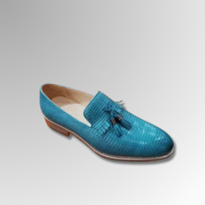 Lizard Skin Tassel Loafers