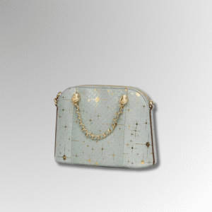 Snake Skin Square Handbag