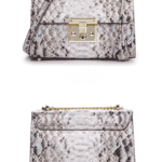 Python Skin Lock Flap Bag-alt7