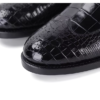 Black Ankle Crocodile Skin Boots